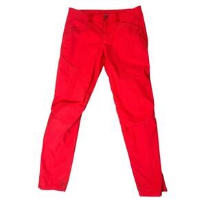 Patagonia women’s pants red hiking pants outdoor performance straight-leg SZ 12